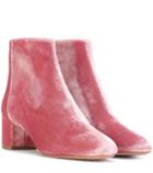 Marco De Vincenzo Brooklyn 50 Velvet Ankle Boots