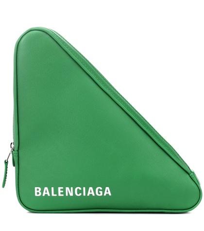 Helmut Lang Triangle M Leather Clutch