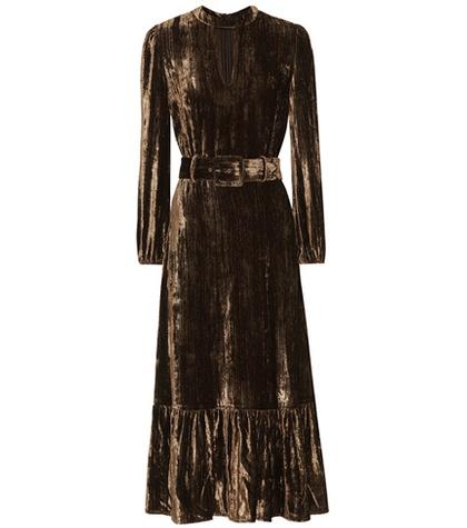 Co Crushed Velvet Dress