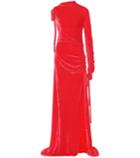 Monse Velvet One-shoulder Gown