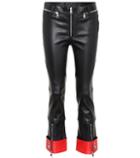 Alexander Mcqueen Cropped Leather Trousers