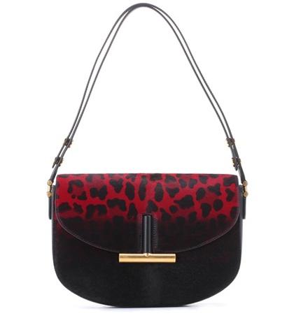 Tom Ford Sacha Moon Calf Hair Shoulder Bag