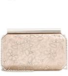 Oscar De La Renta Beaded Satin Clutch