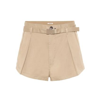 Brunello Cucinelli High-rise Stretch-cotton Shorts