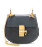 Chlo Drew Mini Leather And Suede Shoulder Bag