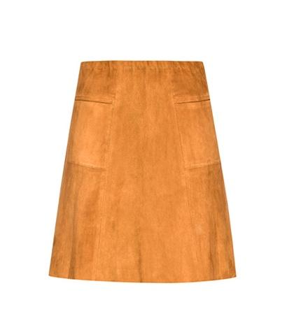 Diane Von Furstenberg Lolita Suede Miniskirt