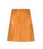 Diane Von Furstenberg Lolita Suede Miniskirt