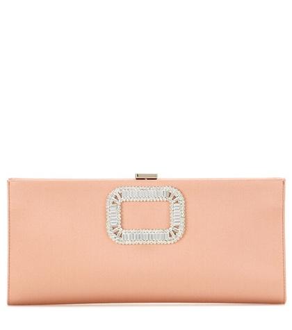 Vika Gazinskaya Pilgrim Small Satin Clutch