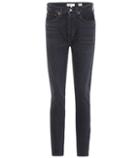 Re/done High Rise Ankle Zip Skinny Jeans