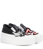 Valentino Leather Platform Sneakers