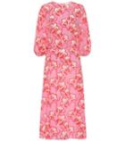 Rejina Pyo Printed Silk Midi Dress