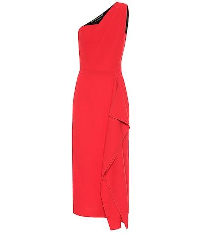 Burberry Kids Rivoli Wool-crêpe Dress