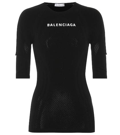 Balenciaga Stretch Logo Top