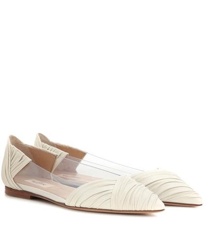 Valentino Valentino Garavani B-drape Leather Ballerinas