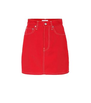 Helmut Lang Jean Miniskirt