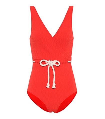 Lisa Marie Fernandez Yasmin One-piece Seersucker Swimsuit
