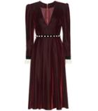 Dolce & Gabbana Embellished Velvet Dress