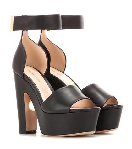 Nicholas Kirkwood Maya Leather Platform Sandals
