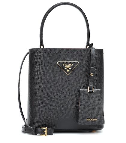 Prada Saffiano Mini Leather Bucket Bag
