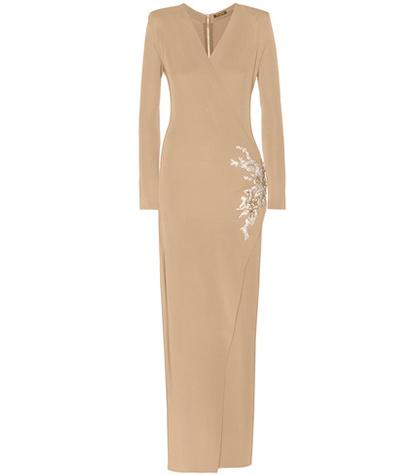 Balmain Embellished Wrap Dress