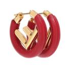 N21 F Is Fendi Leather Earrings