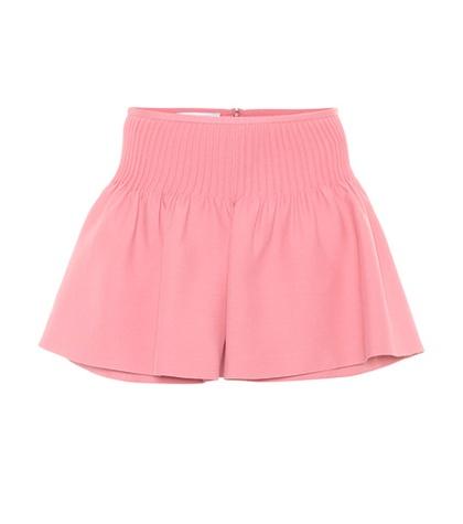 Valentino Wool And Silk Crêpe Shorts