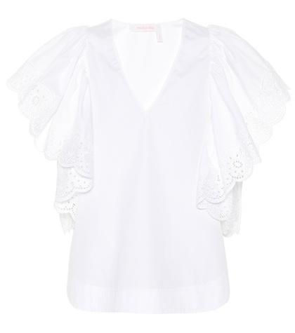 See By Chlo Cotton Lace Top