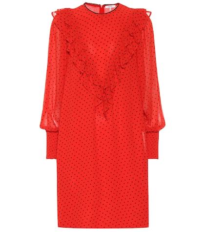Ganni Polka-dot Georgette Dress