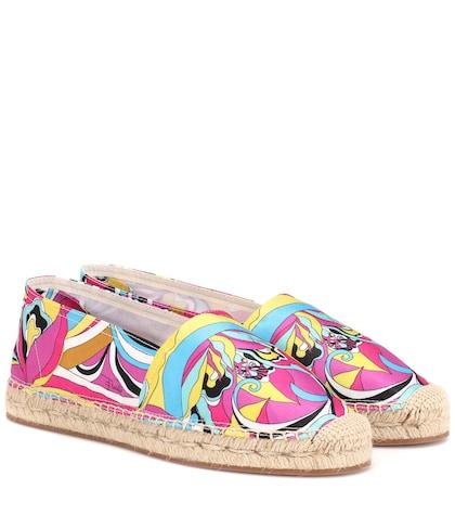 Emilio Pucci Printed Fabric Espadrilles