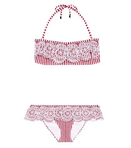 Zimmermann Striped Bandeau Bikini
