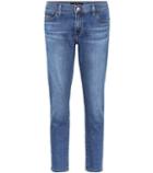 Tory Burch Sadey Mid-rise Cropped Jeans