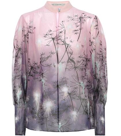 Heidi Klein Flame Silk-georgette Blouse