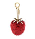 Fendi Strawberry Mink Fur Bag Charm