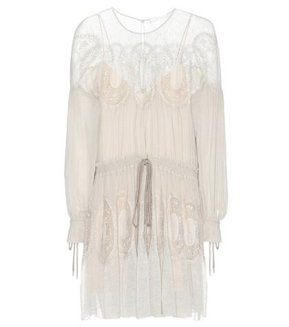 Chlo Lace-trimmed Cotton Dress
