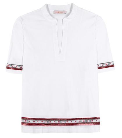 Tory Burch Embroidered Cotton Tunic