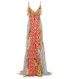 Carolina Herrera Floral Chiffon Gown