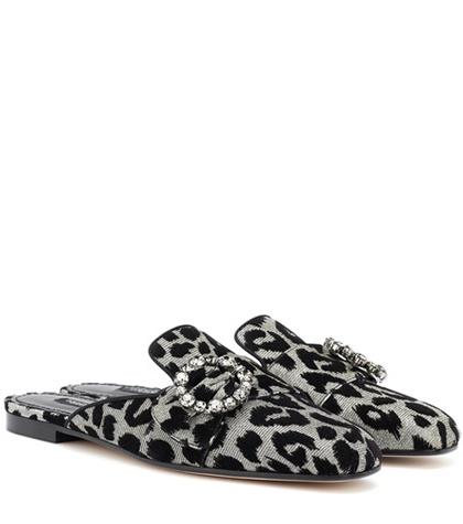 Dolce & Gabbana Jackie Embellished Slippers