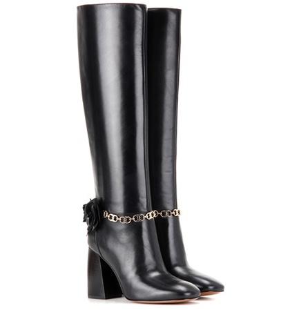 Tory Burch Blossom 90 Leather Boots