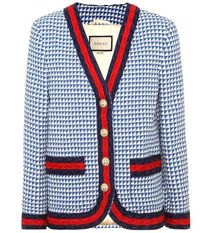 Gucci Web-trimmed Wool Jacket