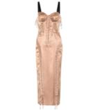Dolce & Gabbana Stretch Silk Midi Dress