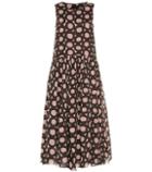 S Max Mara Murano Printed Cotton Midi Dress