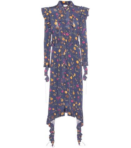 Vetements Ruffled Floral-printed Jersey Dress
