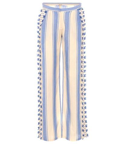 Dodo Bar Or Embroidered Cotton Trousers