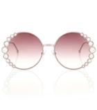 Dior Sunglasses Embellished Round Sunglasses