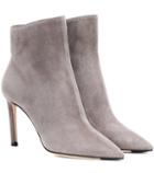 Gucci Helaine 85 Suede Ankle Boots