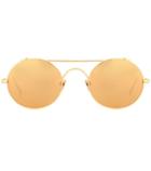Linda Farrow 427 C1 Oval Sunglasses In Yellow Gold