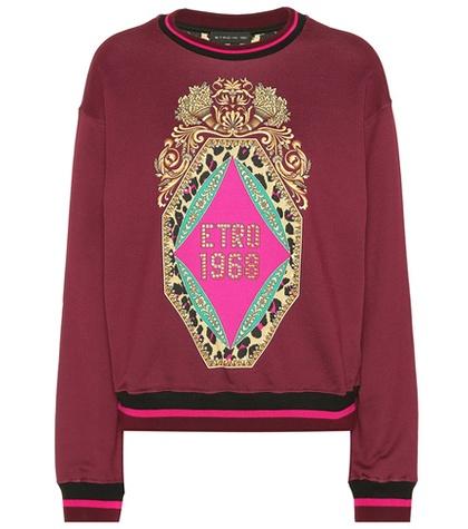 Etro Embellished Cotton Sweatshirt