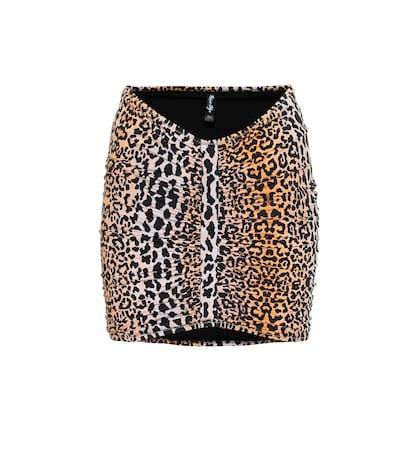 Reina Olga Geraldina Leopard-print Skirt