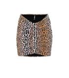 Reina Olga Geraldina Leopard-print Skirt