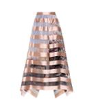 Burberry Striped Silk-blend Skirt